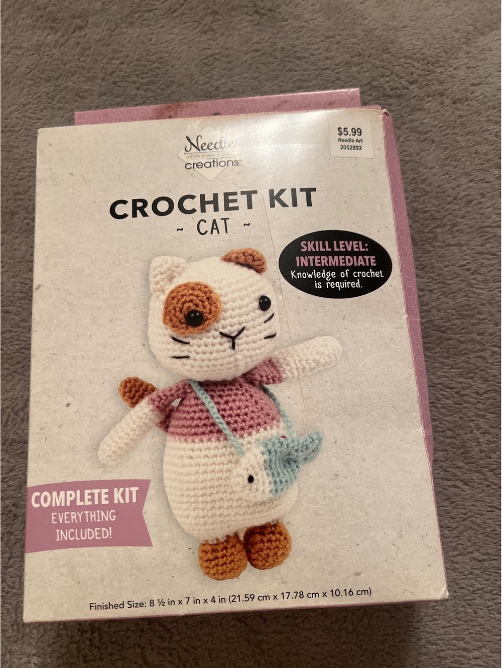 Needle Creations Cat Crochet Kit - Intermediate Skill Level